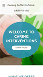 Mobile Screenshot of caringinterventions.com