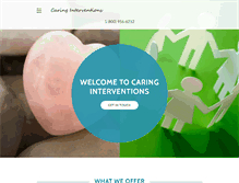 Tablet Screenshot of caringinterventions.com